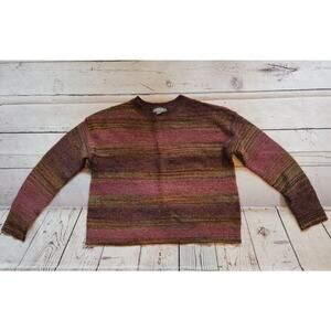 natural reflections sweater Size L Cranberry Fall Colors